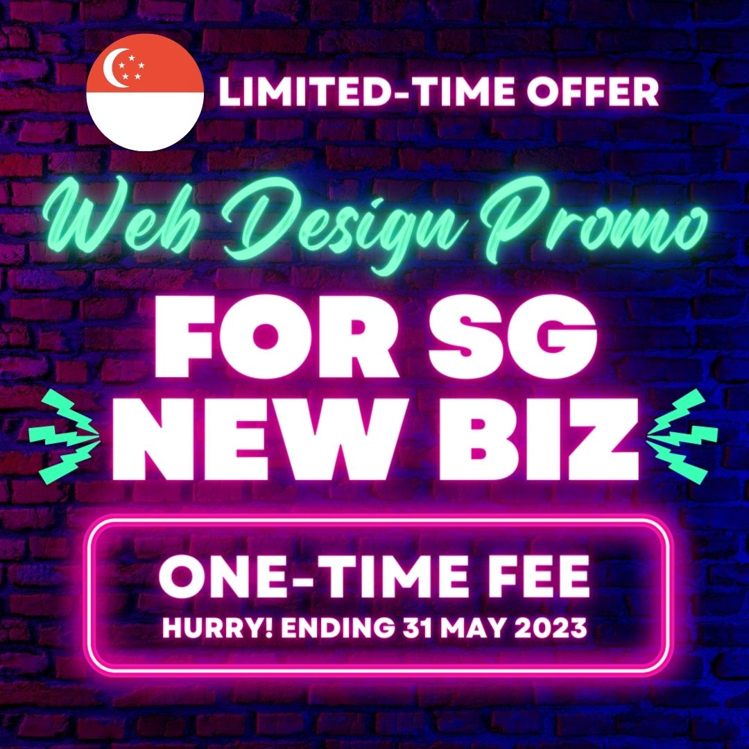 web design promo for SG business